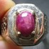 Batu Cincin Ruby Daging Asli